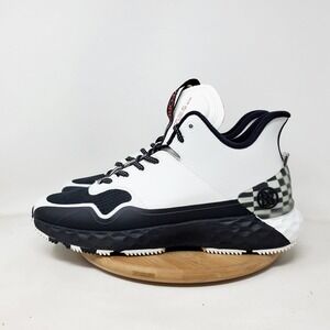 G/Fore MG4+ Mid Golf Shoes Mens 10 White Black Lace Up Spikeless Sneaker